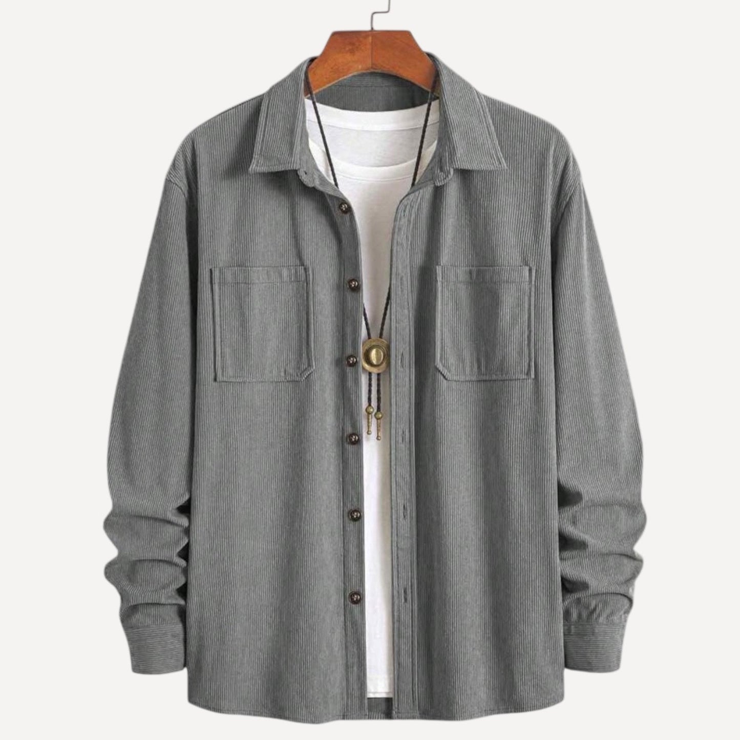Sobrecamisa Corduroy de Corte Clásico