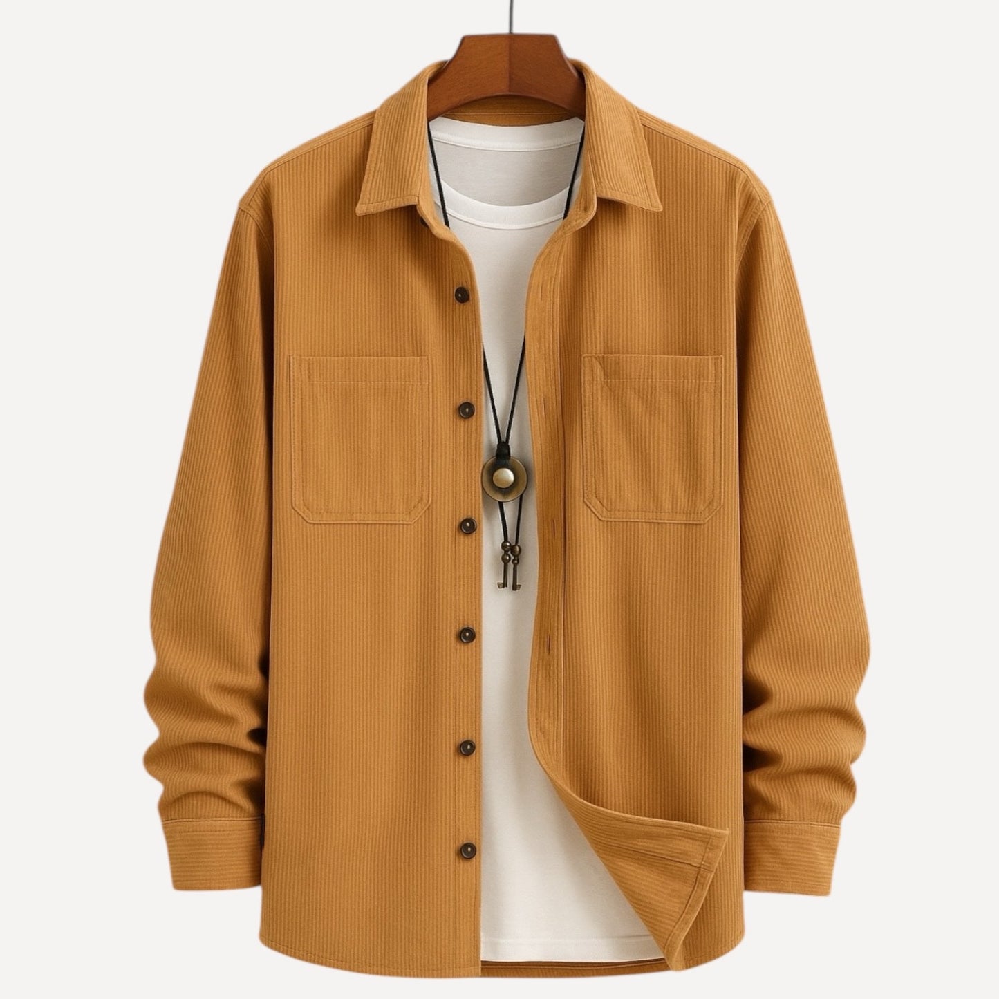 Sobrecamisa Corduroy de Corte Clásico