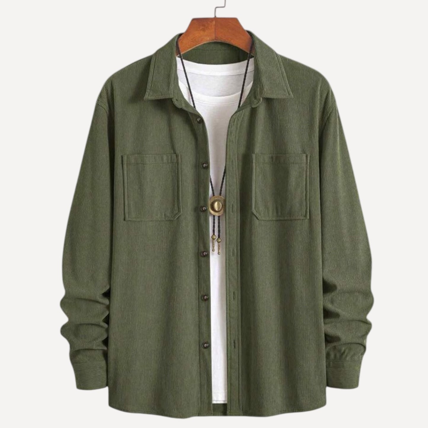 Sobrecamisa Corduroy de Corte Clásico